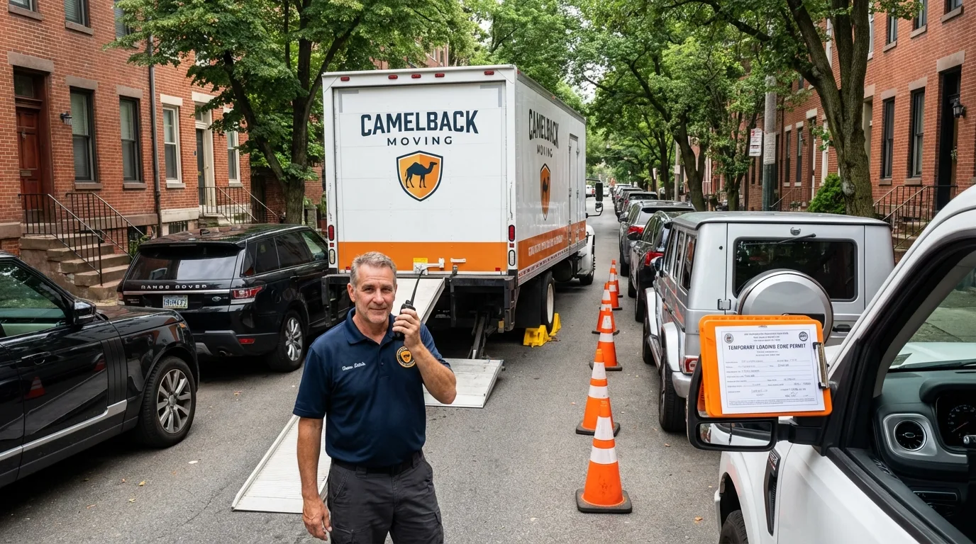 City street loading permit setup in Brielle, NJ